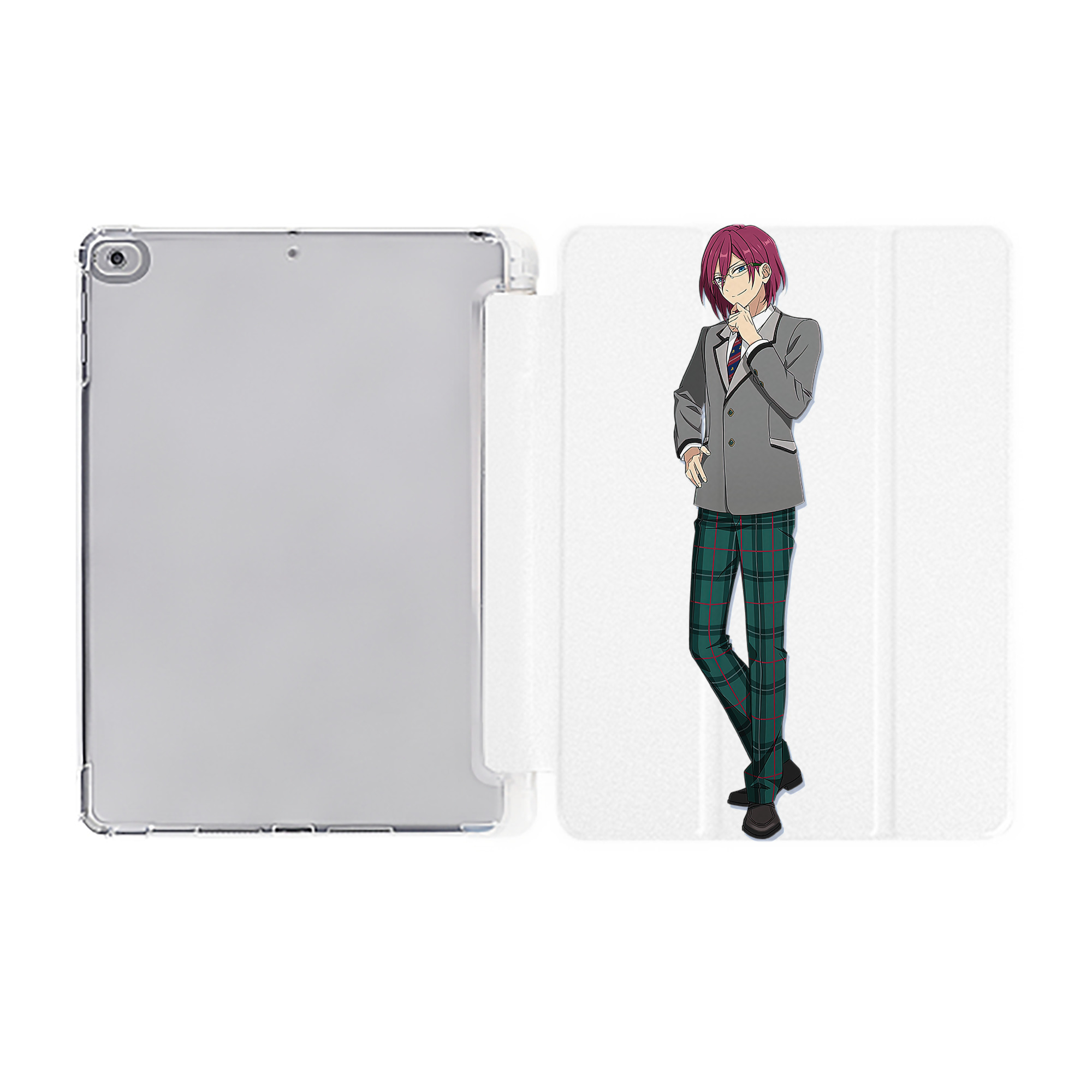 （画像用） あんさんぶるスターズ! Ensemble Stars IPad ケース ペン収納付き 三つ折りスタンド PUレザー×シリコン 対応機種9.5/10.5/10.9インチ